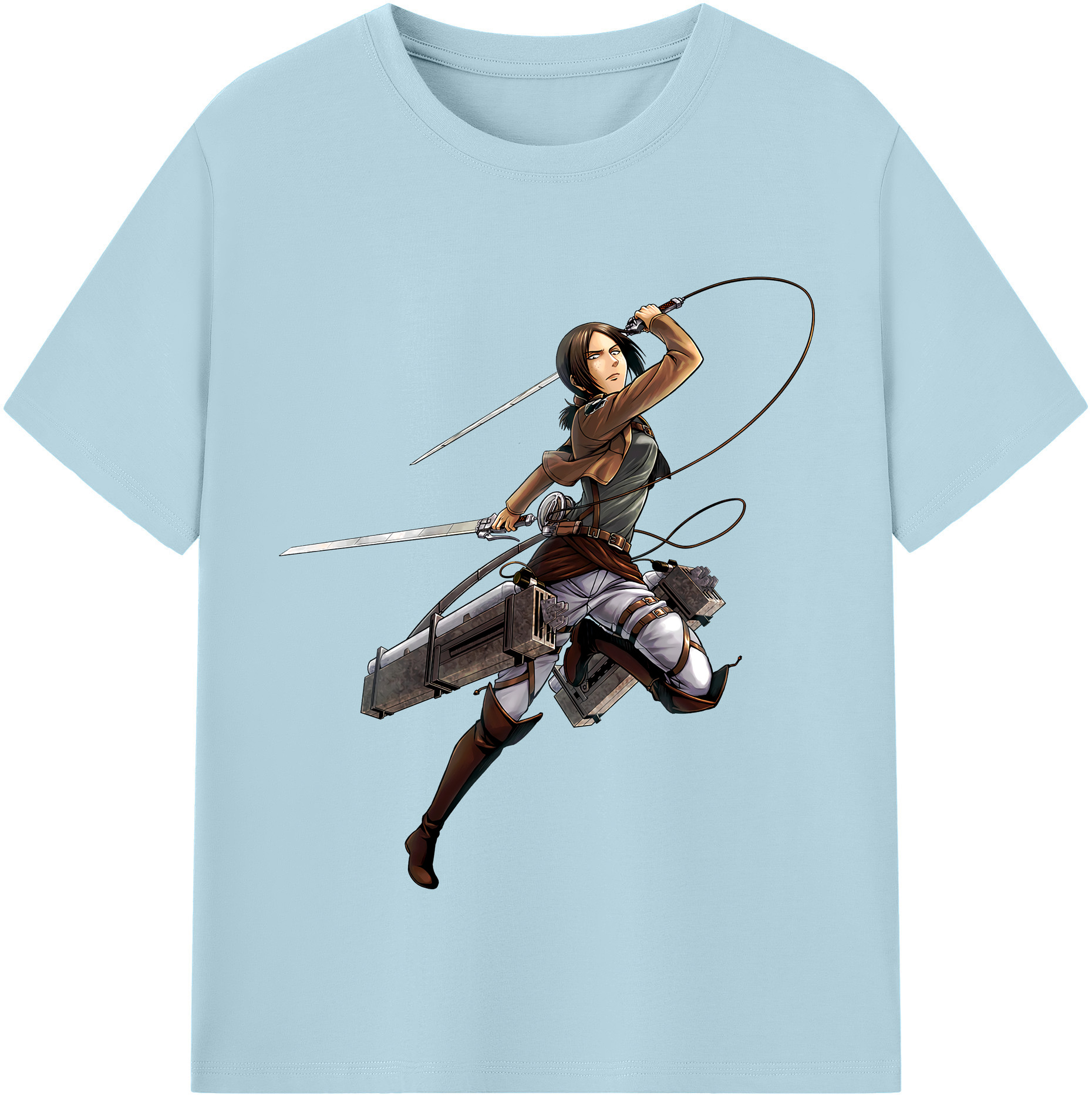 （画像用） 進撃の巨人 Attack on Titan 綿100％半袖Tシャツ（フロントプリント）
